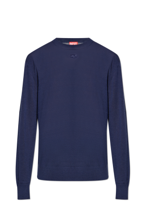 Navy blue V-neck sweater Comme des Garçons Play - Vitkac Italy